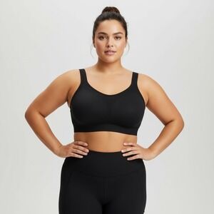 Trukind by Shapermint Daily‎ Comfort Wirefree Shaper Bra Blk Size 2XL